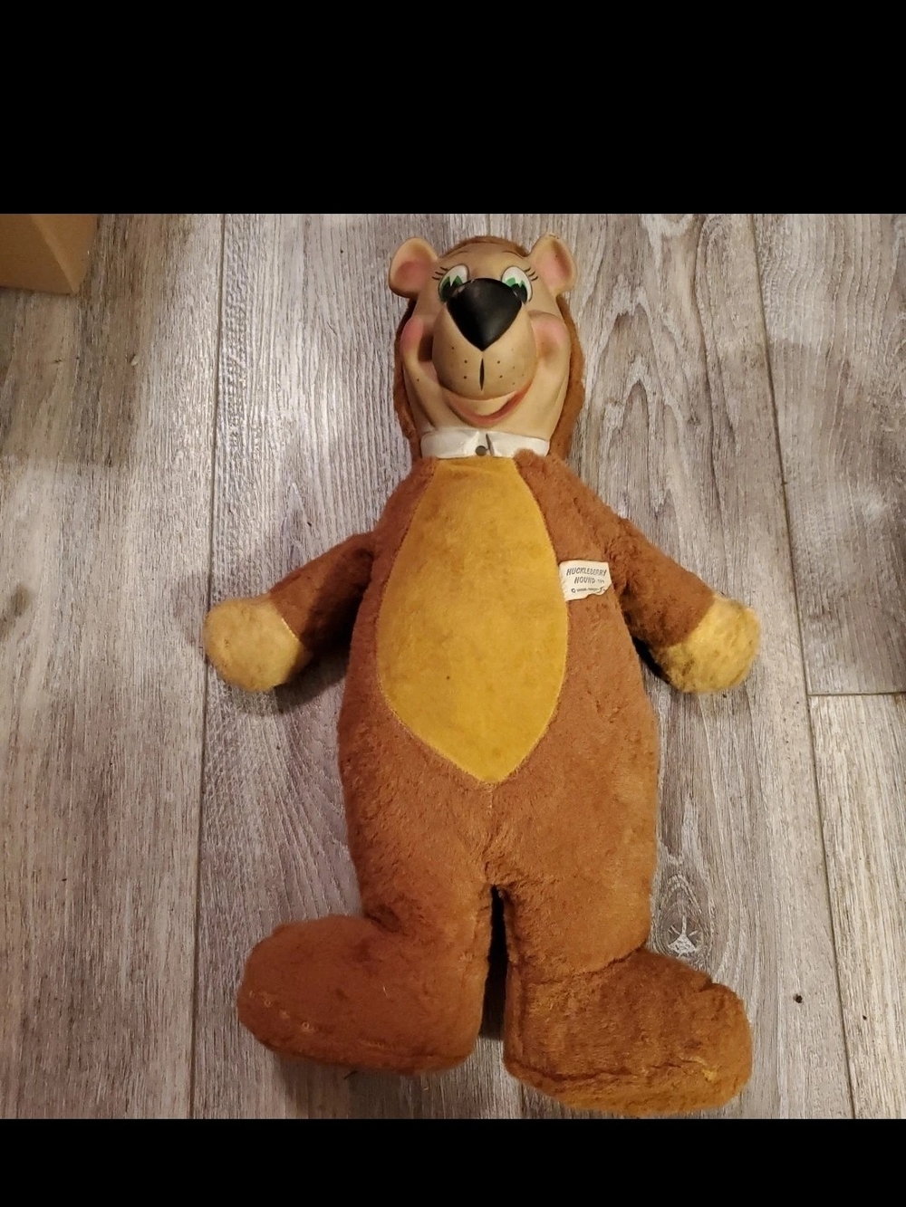 Vintage 1959 Knickerbocker Toy Co. 18" Yogi Bear Stuffed Plush Huckleberry Hound